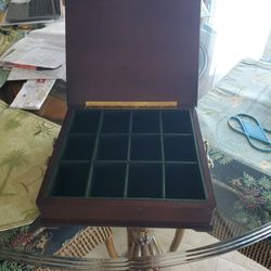 Mahogany Wood Jewelry Box. 12×13 Inch.