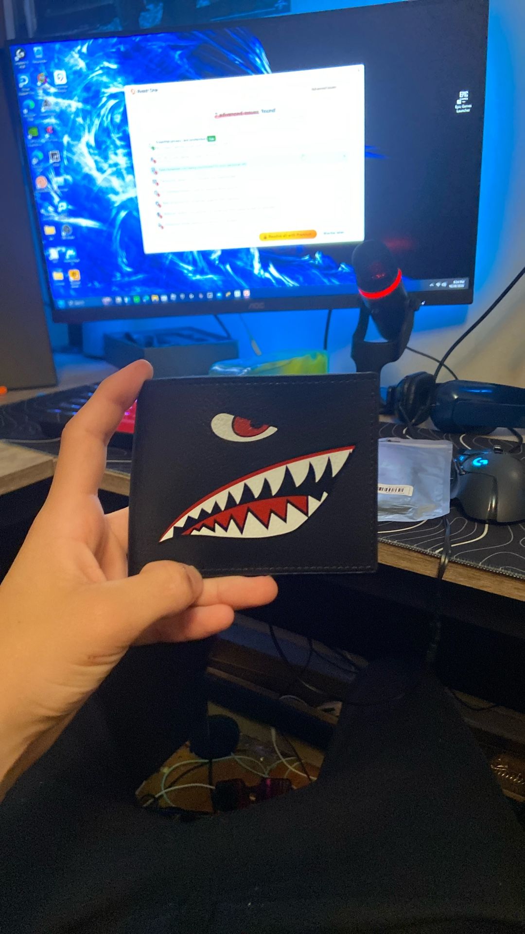 Leather Bape Wallet