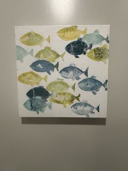 Coastal Fish Canvas Wall Art