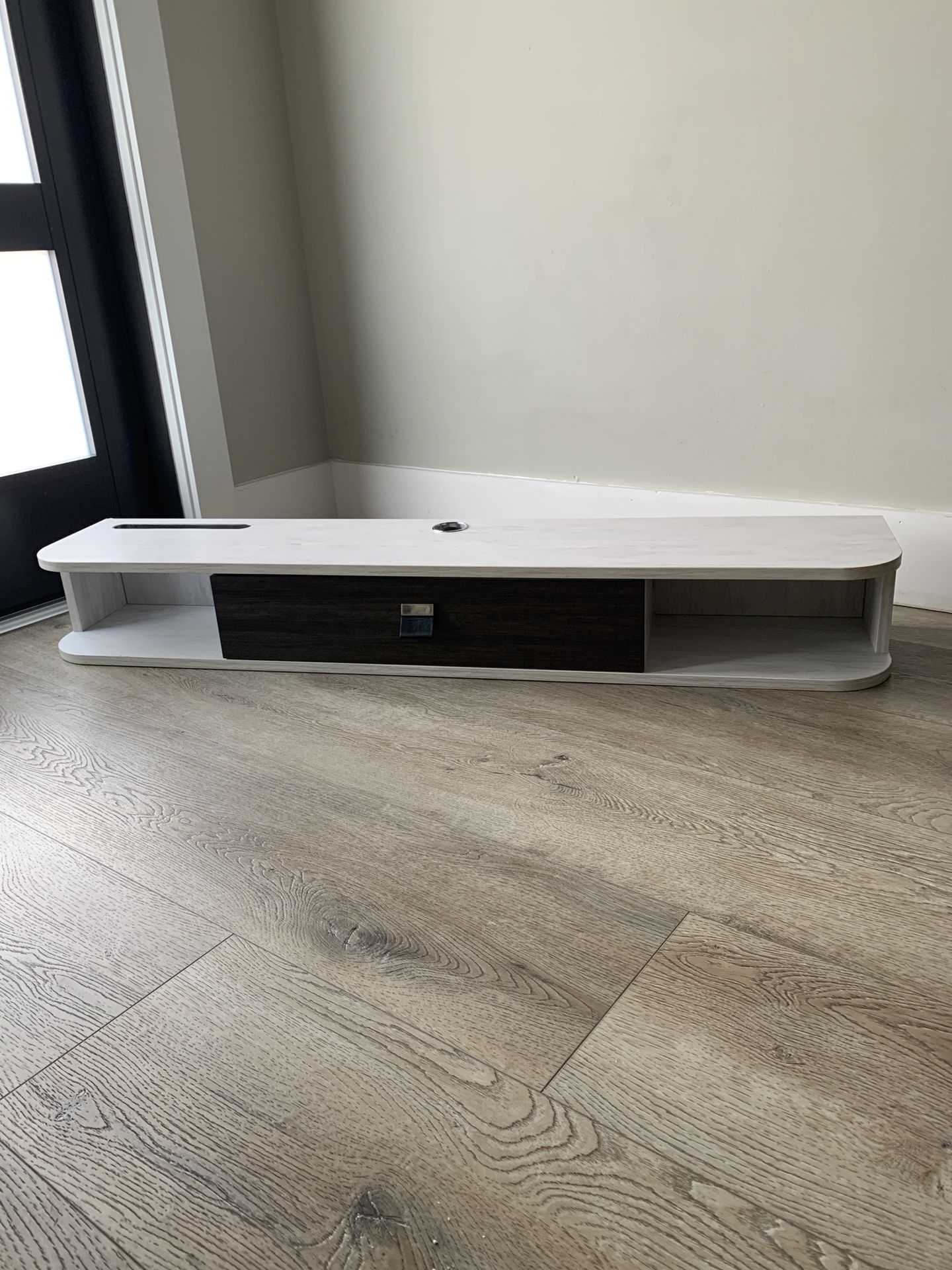 Floating Wall Mount - White And Gray - Like New!