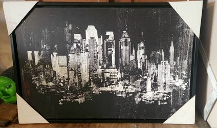 Wall hanging. New York Skyline. 36"×25". Brand new.