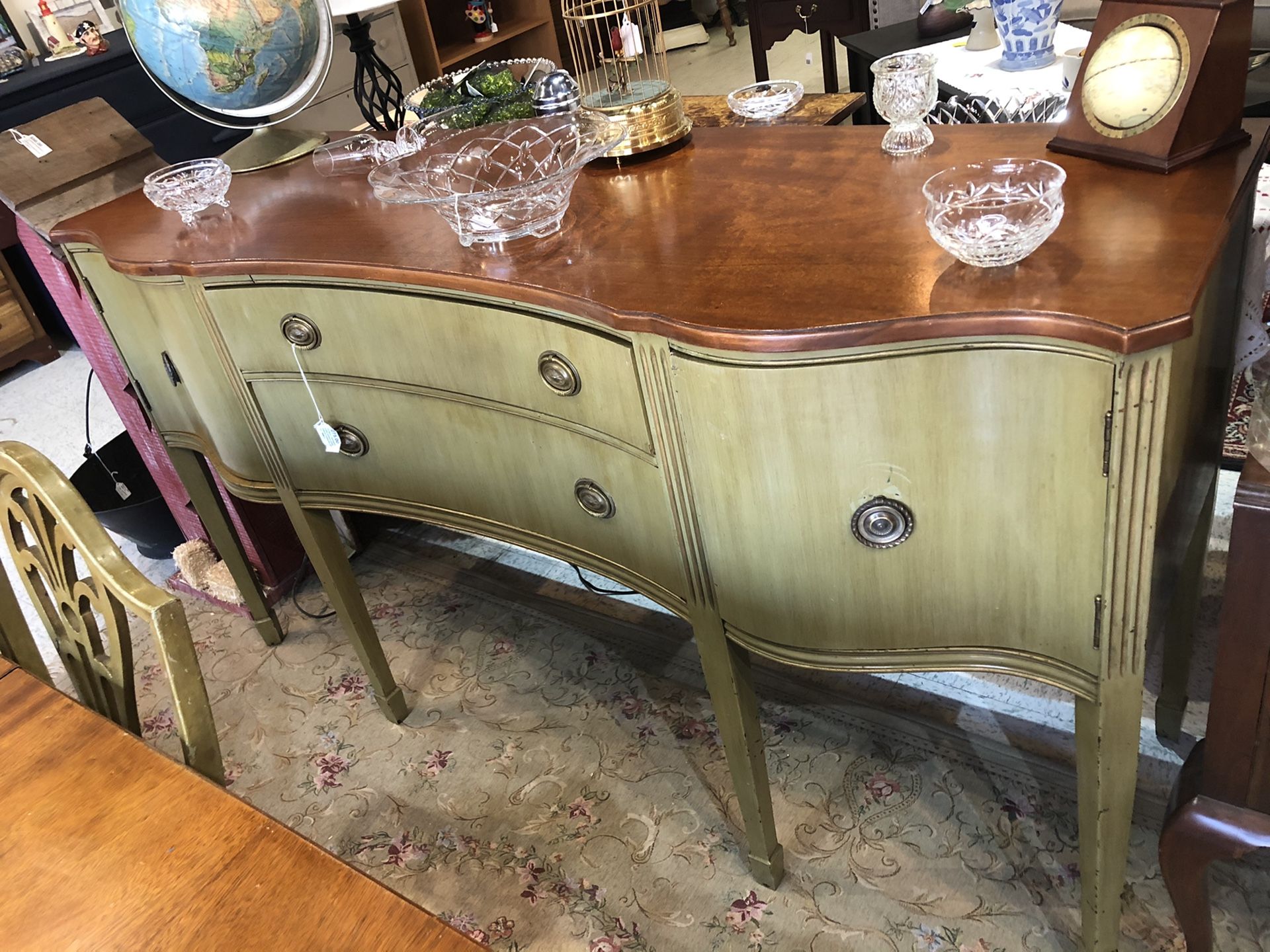 Vintage Art Deco buffet solid mahogany