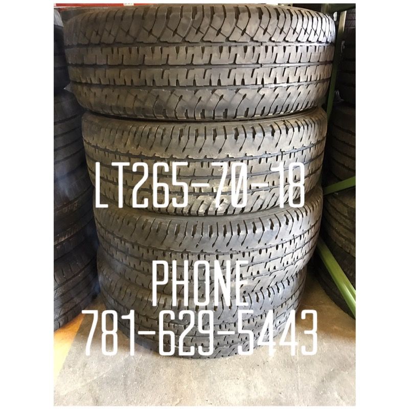 Used Tire For Sale LT265/70/18 $200 All Four installed