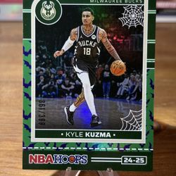 #144 Kyle Kuzma 2024-25 Hoops Haunted Hoops - Holo Bats #/399