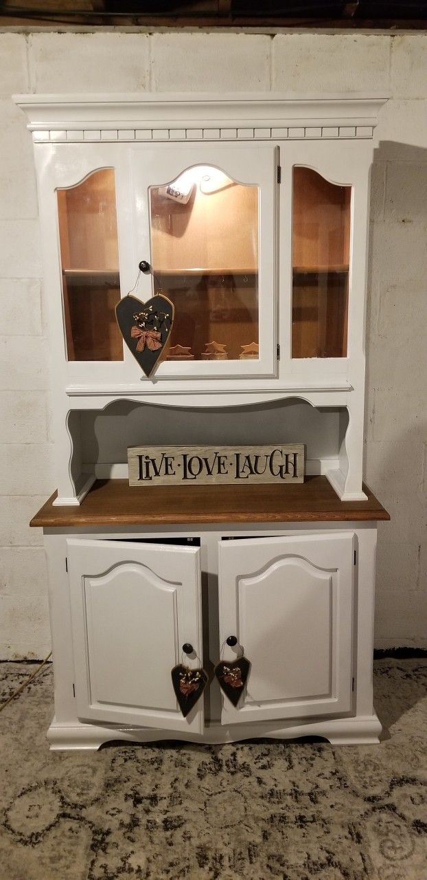 Refurbished Yugoslavia White Hutch