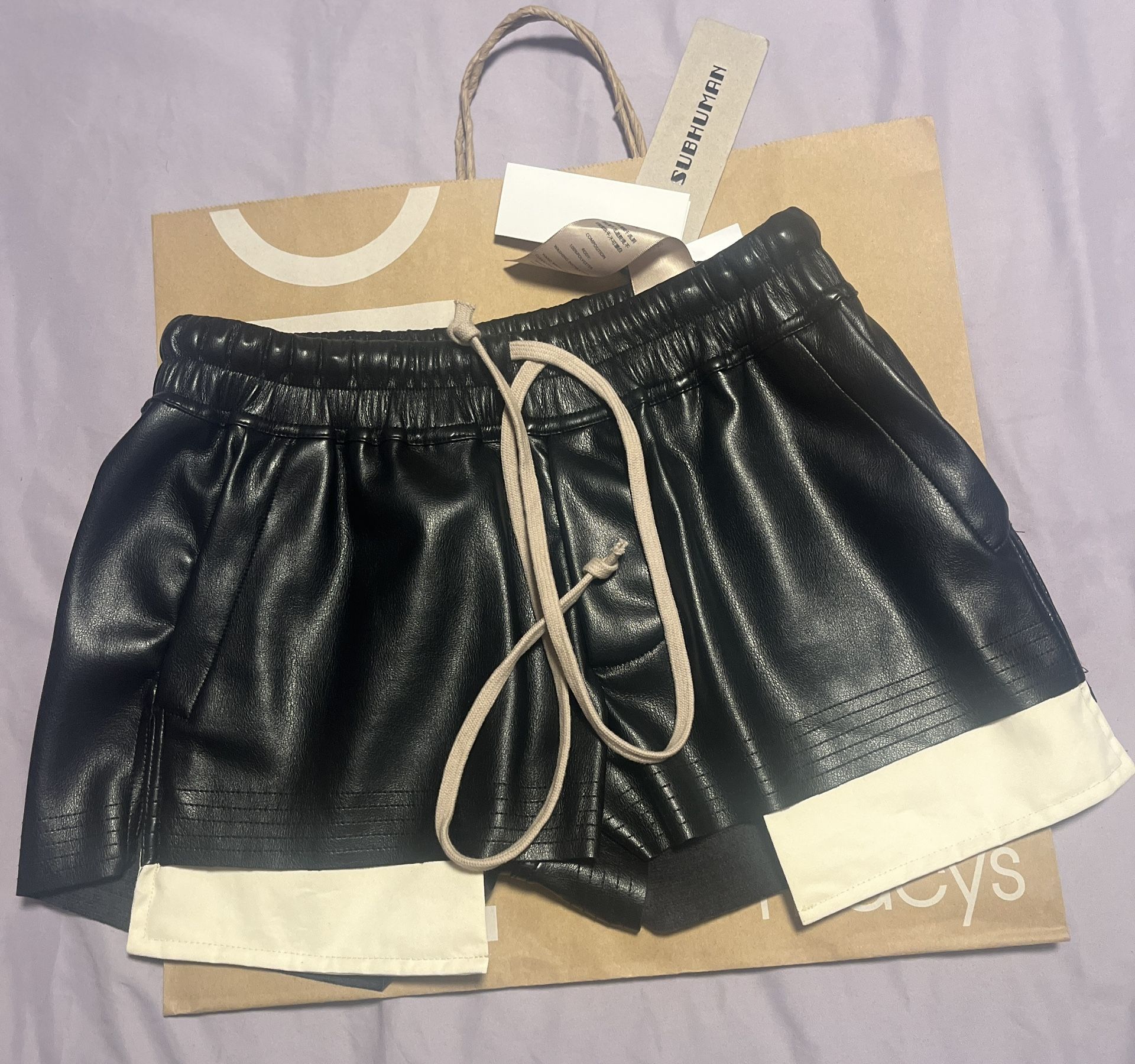 PU Leather Shorts