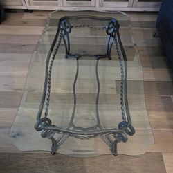 Coffee Table With Beveled Glass Top