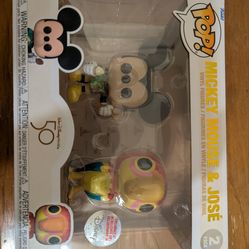 50th anniversary pop! Mickey mouse and Jose vinyl figures