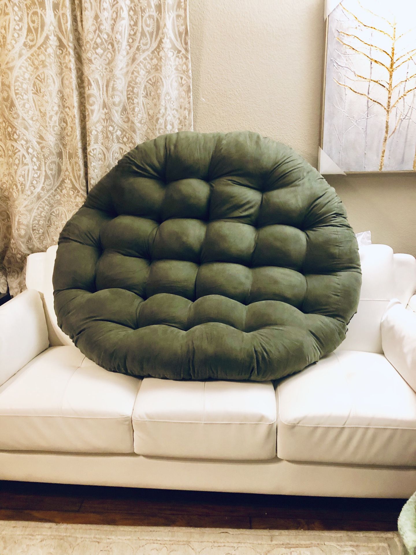 ⭐️New Blazing needle 52” Sage Papasan CUSHION. Or can be used as Doggie Beds.⭐️PICK UP BY ASHLAN AND TEMPERANCE IN CLOVIS