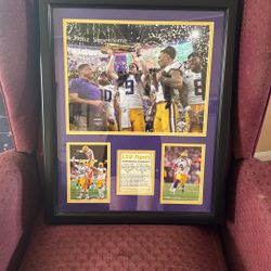 LSU Joe Burrow Plaque