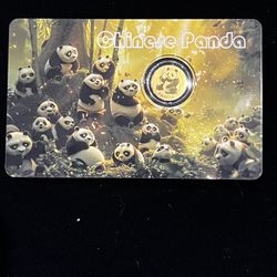 1/1000 Gold .9999 Pure PANDA ROUND 