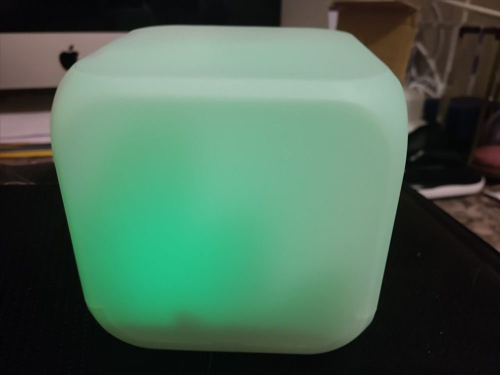 Color changing digital alarm clock