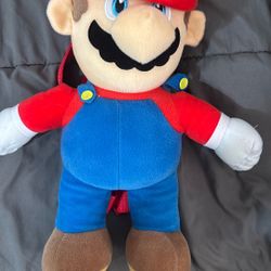 Super Mario Bros. Plush Doll Backpack 17" 