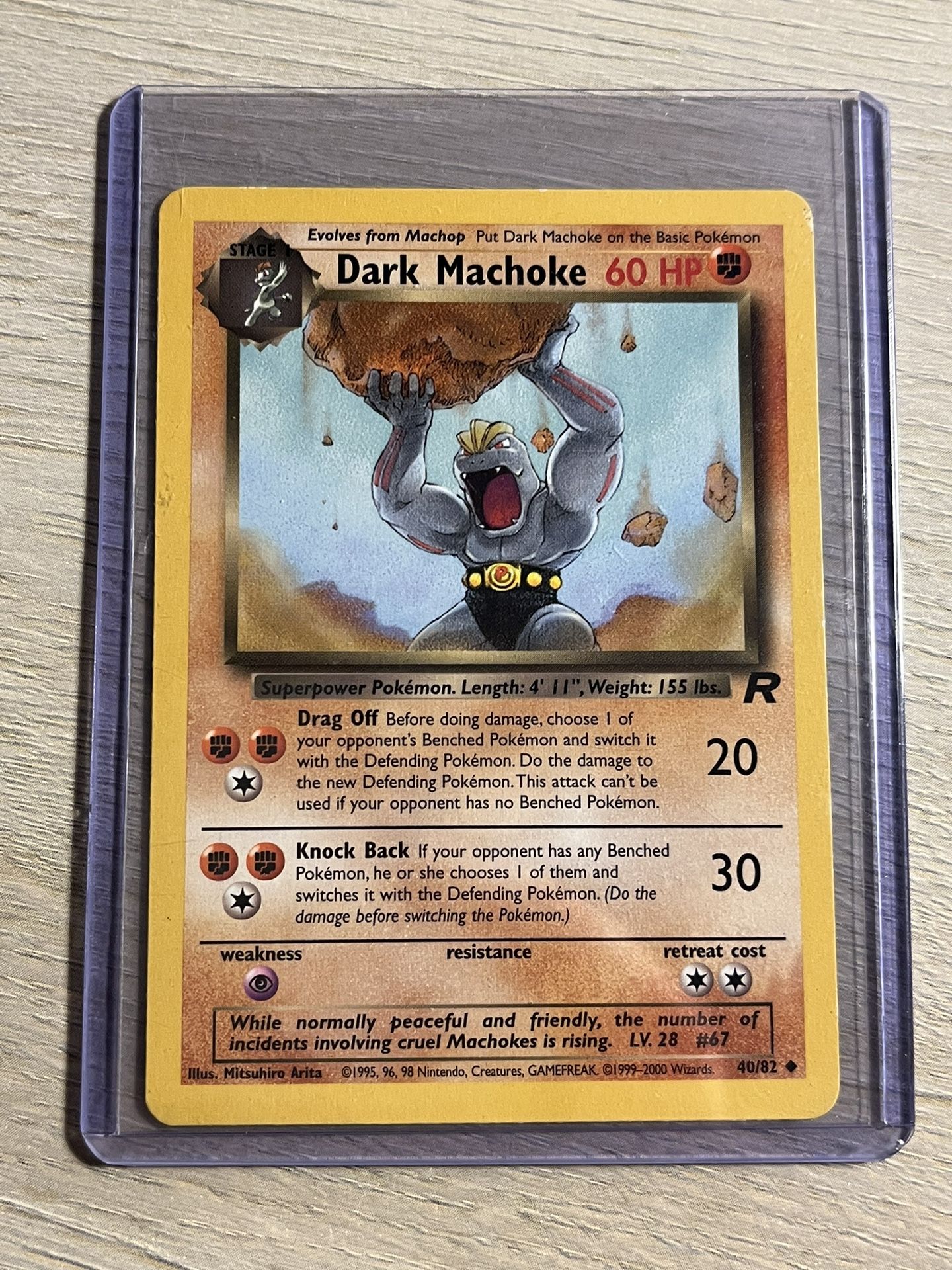 Team Rocket Pokemon Cards - Dark Machoke And Charmander - Great Condition