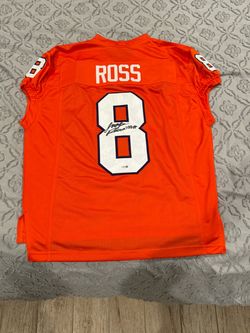 Justin Ross #8 Signed Clemson Football Jersey