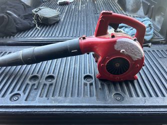 Red Gas-Powered Handheld Leaf Blower