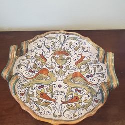 Deruta Raffaellesco serving platter  Wall Art Made In Italy