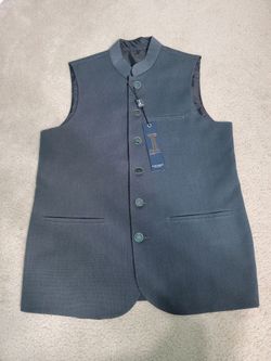brand new dark gray j. men Waistcoat in Small Size. (MUST SELL TODAY)