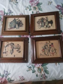 Norman Rockwell pictures with frames