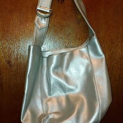 Silver Shoulder Bag