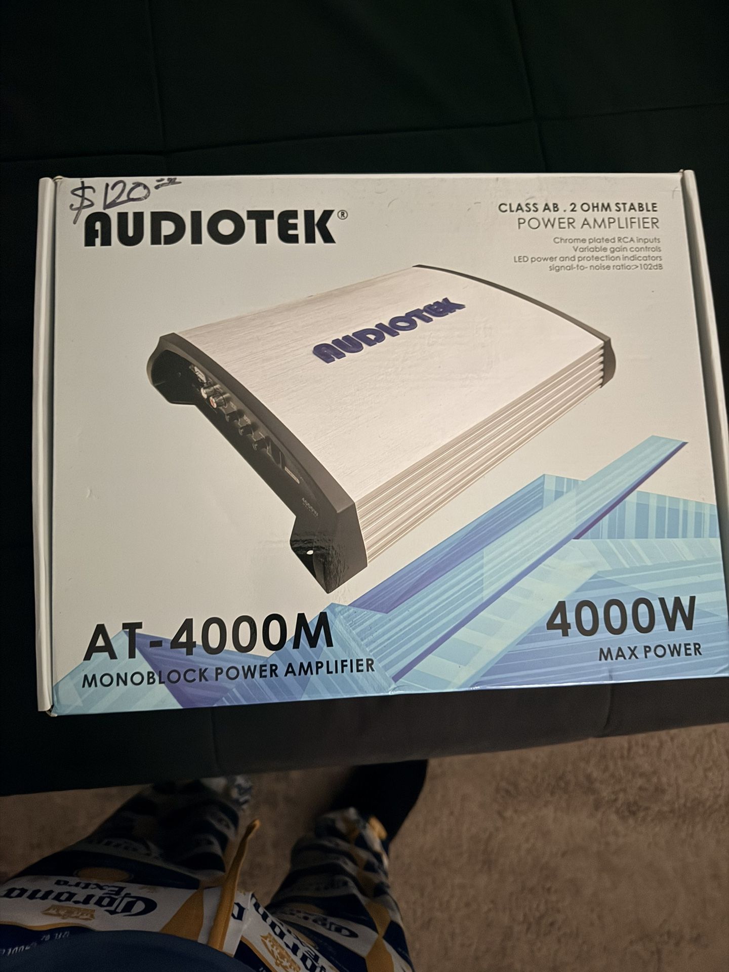 4000 Watts Audiotek Mono Amp New