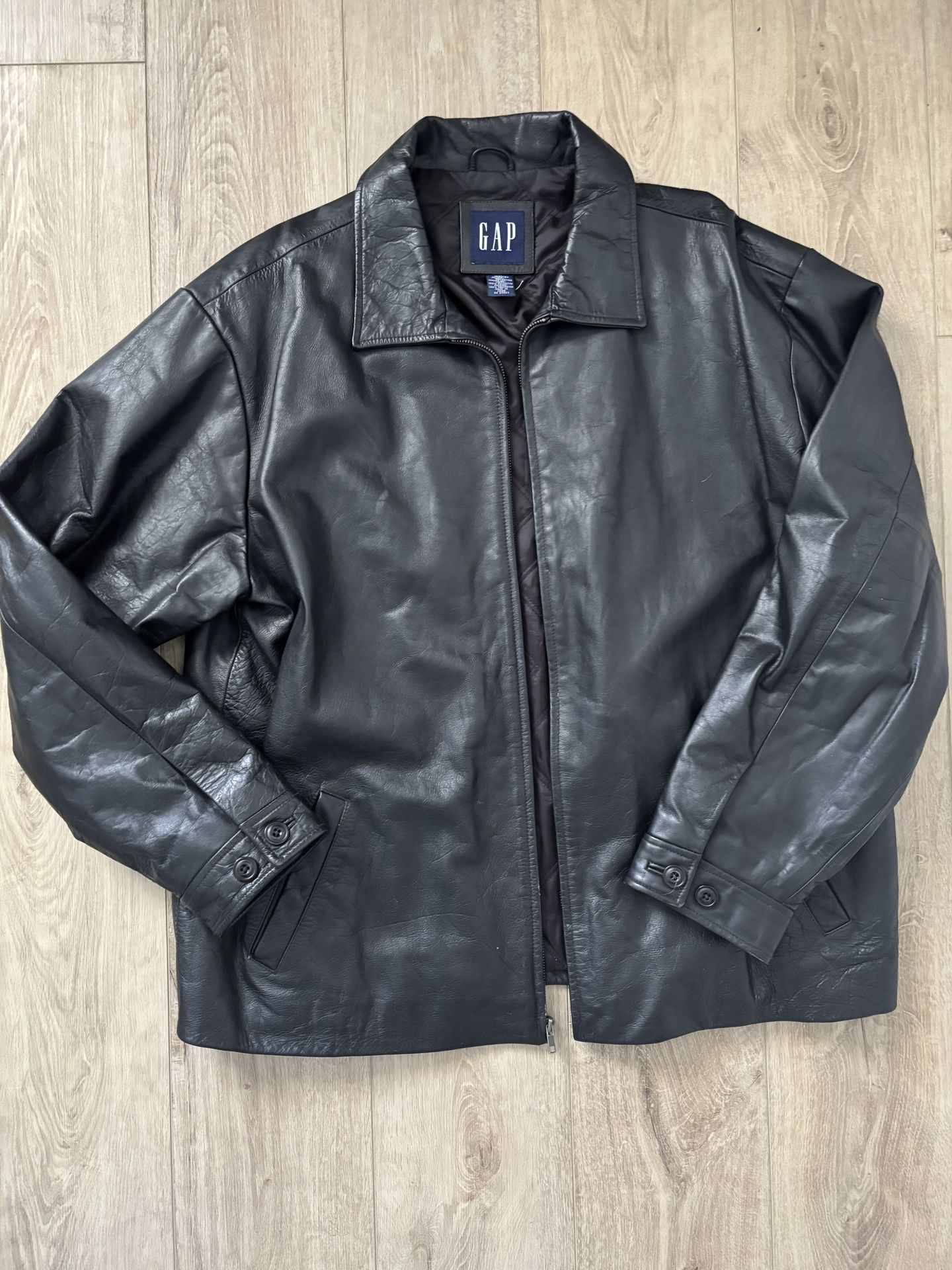 Men’s GAP Black Leather Jacket