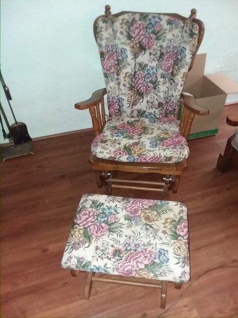 Glider Rocker and Ottoman