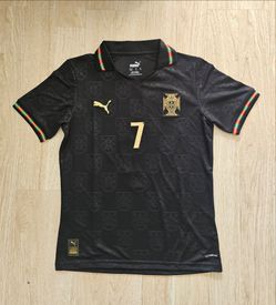 New Portugal Black Ronaldo Soccer Jersey all sizes available