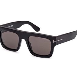 TOM FORD Men’s Fausto FTO7110A1 Black Sunglasses with Grey Lenses