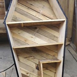 Casket bookshelf