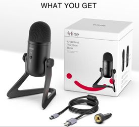FIFINE K678 USB Podcast Microphone for Recording Streaming