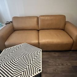 Vegan leather sofa