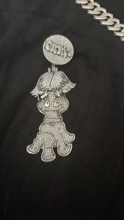 Iced Out Hip Hop Character Pendant