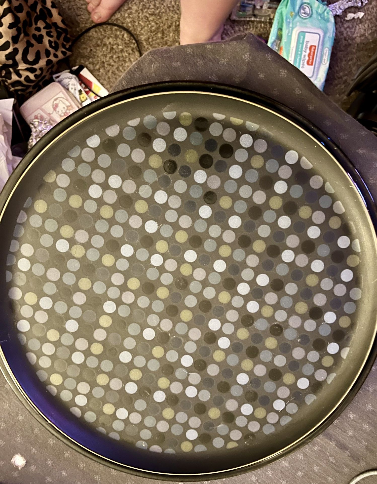 Denby Jet Dots Serving Platter