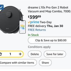 Robot Vacuum + Mopping - Brand New 