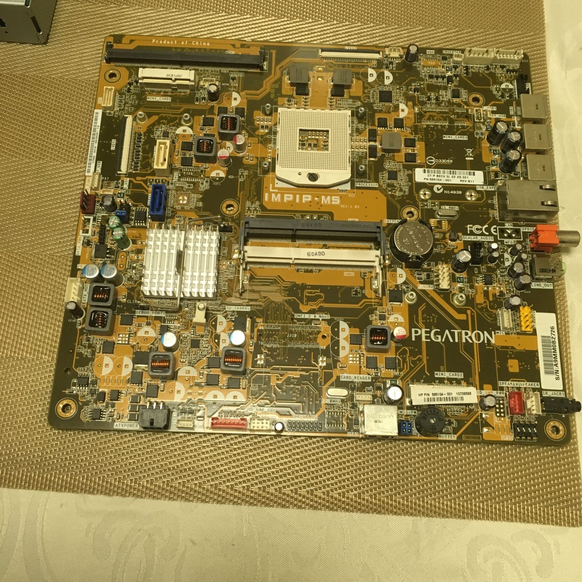 HP TouchSmart 9100 Motherboard IPP7A-E61 579714-001