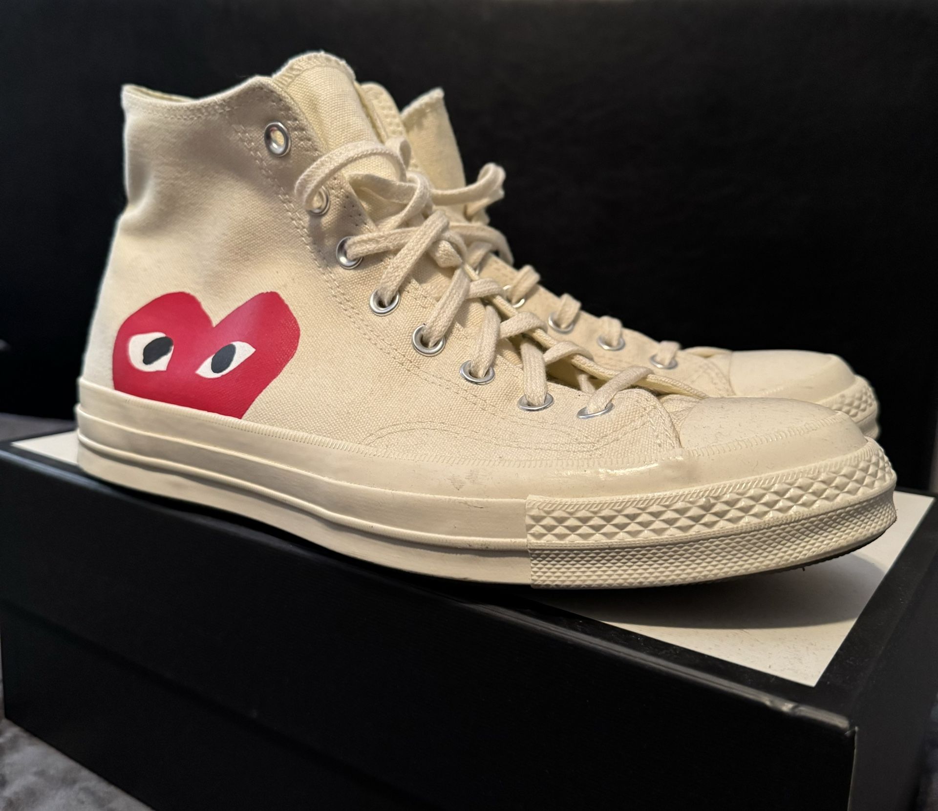 Converse X CDG Chucks size 10 (NO BOX)