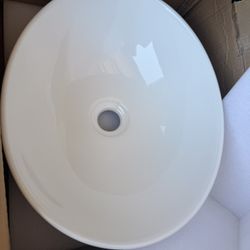 Oval Bathroom Basin Ceramic Vessel Sink Bowl