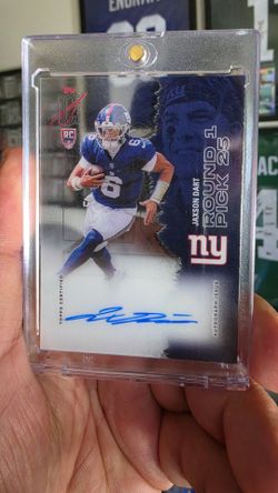 Jaxson Dart Rookie Class Crystal Clear Autograph Signature Card