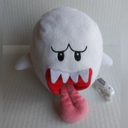 Super Mario Bros White Boo Ghost Plush Stuffed Animal Nintendo 2017