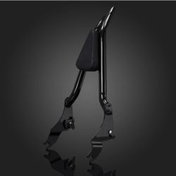 22" Passenger Backrest Sissy Bar For Harley Touring Road Street Glide 2009-2025