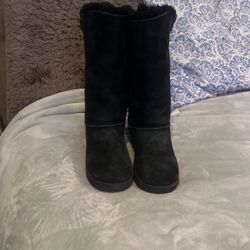 Women’s Tall Black Suede Ugg Boots Size 9.5