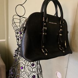 Michael Kors Black Leather Handbag