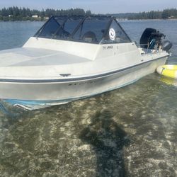 87 Tiderunner 180 Offshore Bracket 115hp Outboard