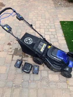 Kobalt 80V Self-Propelled Lawn Mower – 2 Batteries + Charger