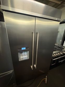 Kitchenaid 48”Stainless Steel Side-by-Side Refrigerator with Ice Dispenser