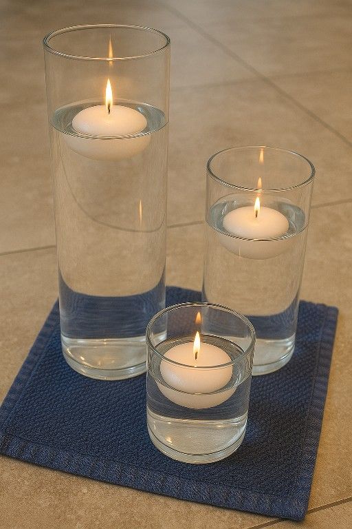 Volcano Glass Vase Trios (4in. 8in. 12in.)