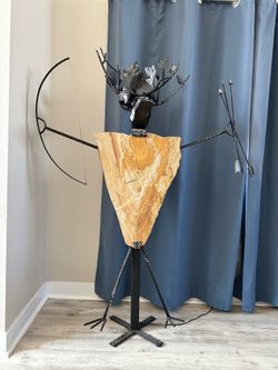 Michael Monfort Mixed Media Archer Sculpture & Lamp