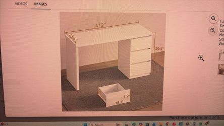 White Study Table