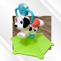 Fisher-Price Bounce & Spin Puppy Ride-On - Songs, Lights, 360 Spin